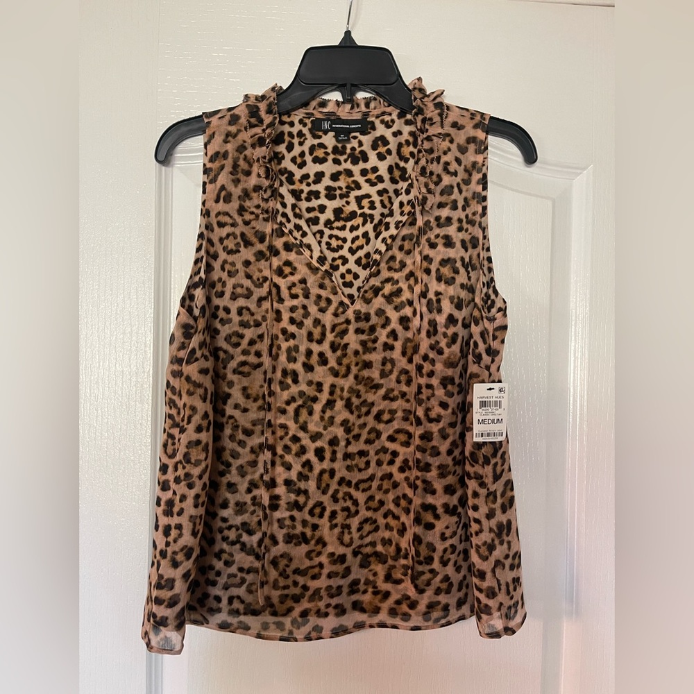 INC Classic Cheetah Top (NWT) Size M
